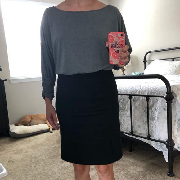 NY&Co Gray and Black Dress Size Small - Picture 4 of 6